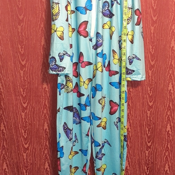 NWOR BUTTERFLY PAJAMAS WITH ZIP CLOSURE YOUTH - Picture 4 of 8